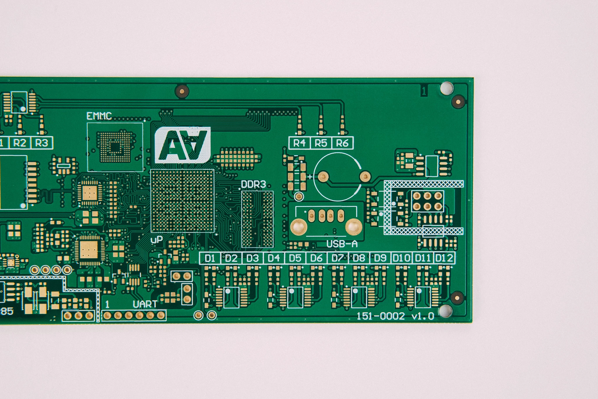 Detail of DDR routing.